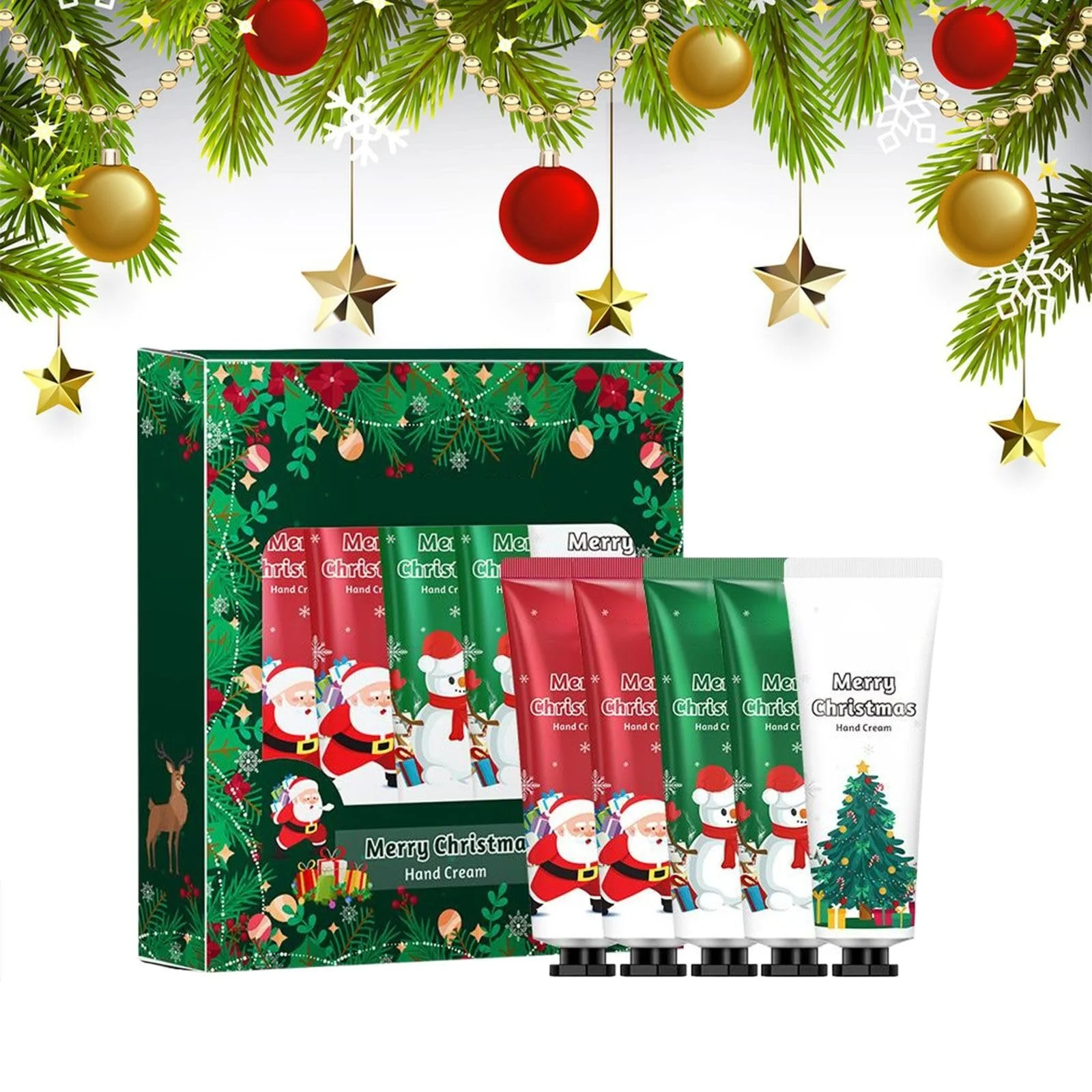 Крем для рук Різдвяний набір (5 шт), фото №1