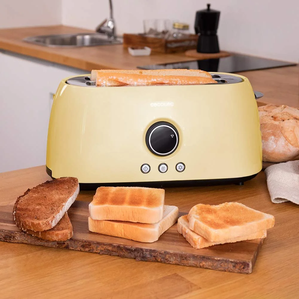 Тостер Cecotec ClassicToast Digital 15000 Yellow Extra Double, 1500 Вт, на 4 скибочки хліба, фото №6