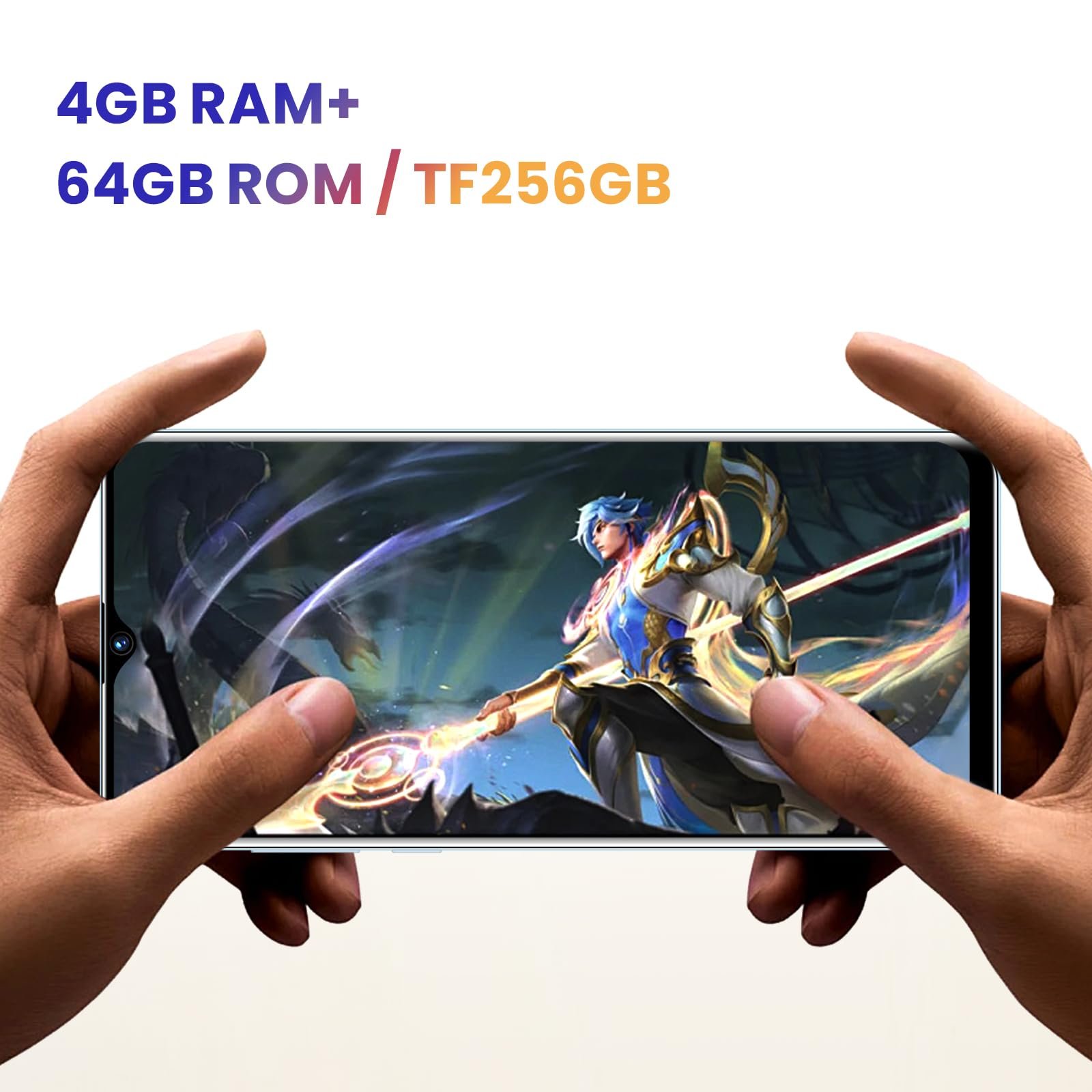Смартфон Unlock 8-Core Processor 4G-LTE 4GB/64GB 6.52" Light Blue, фото №7