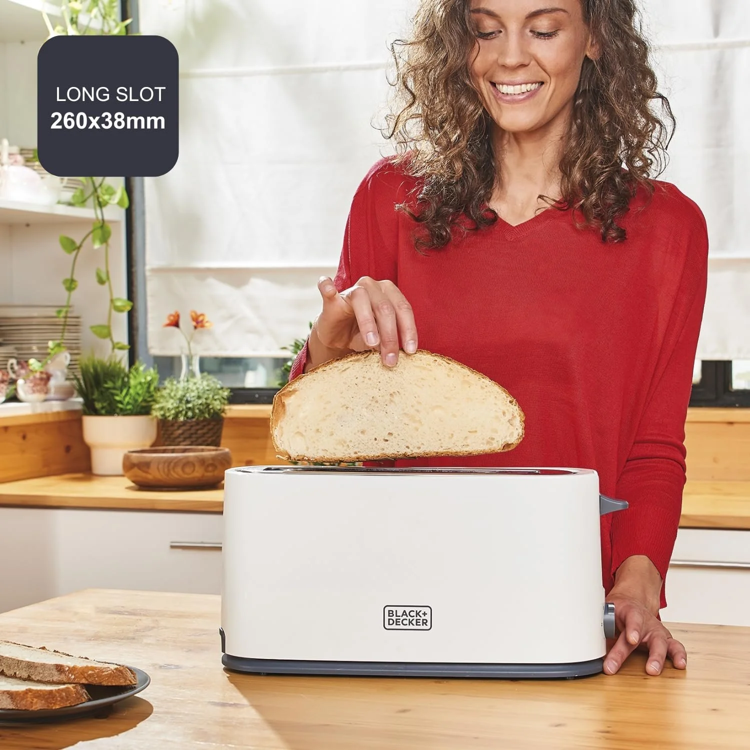 Тостер Black+Decker BXTO1001E 1000 Вт, білий, фото №3 Тостер Black+Decker BXTO1001E 1000 Вт, білий, фото №3