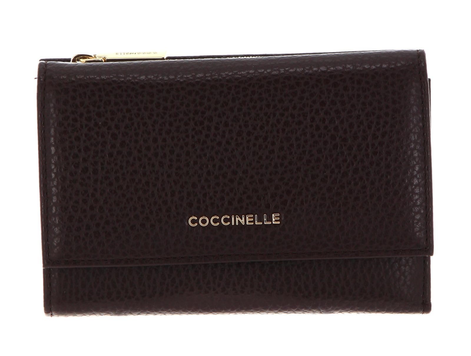 Кошелек Coccinelle Metallic Soft 12cc 14 см, Cola, Casual, фото №4