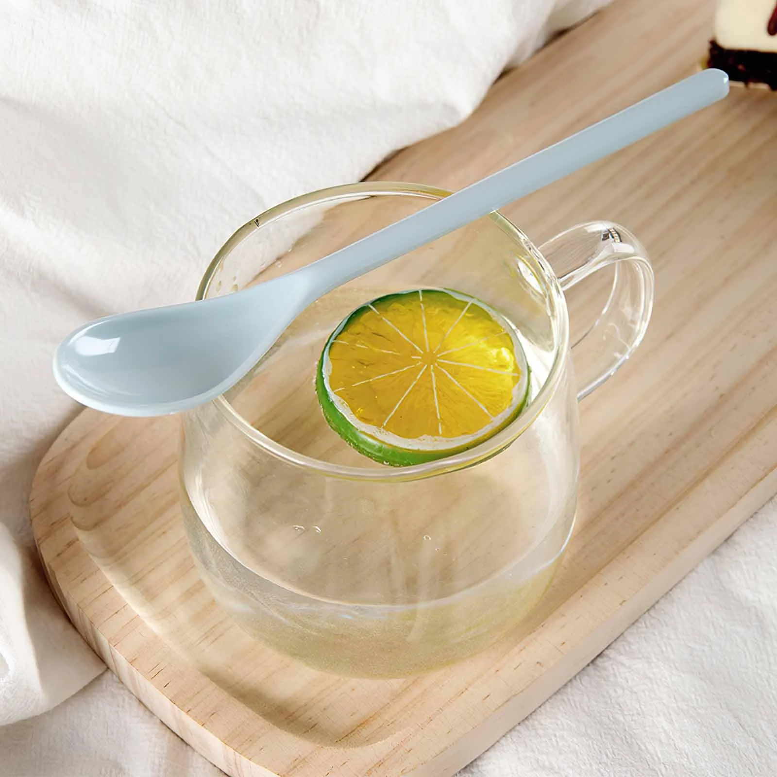 Набір ложок пластикових 5 шт. Різнокольорові, фото №5