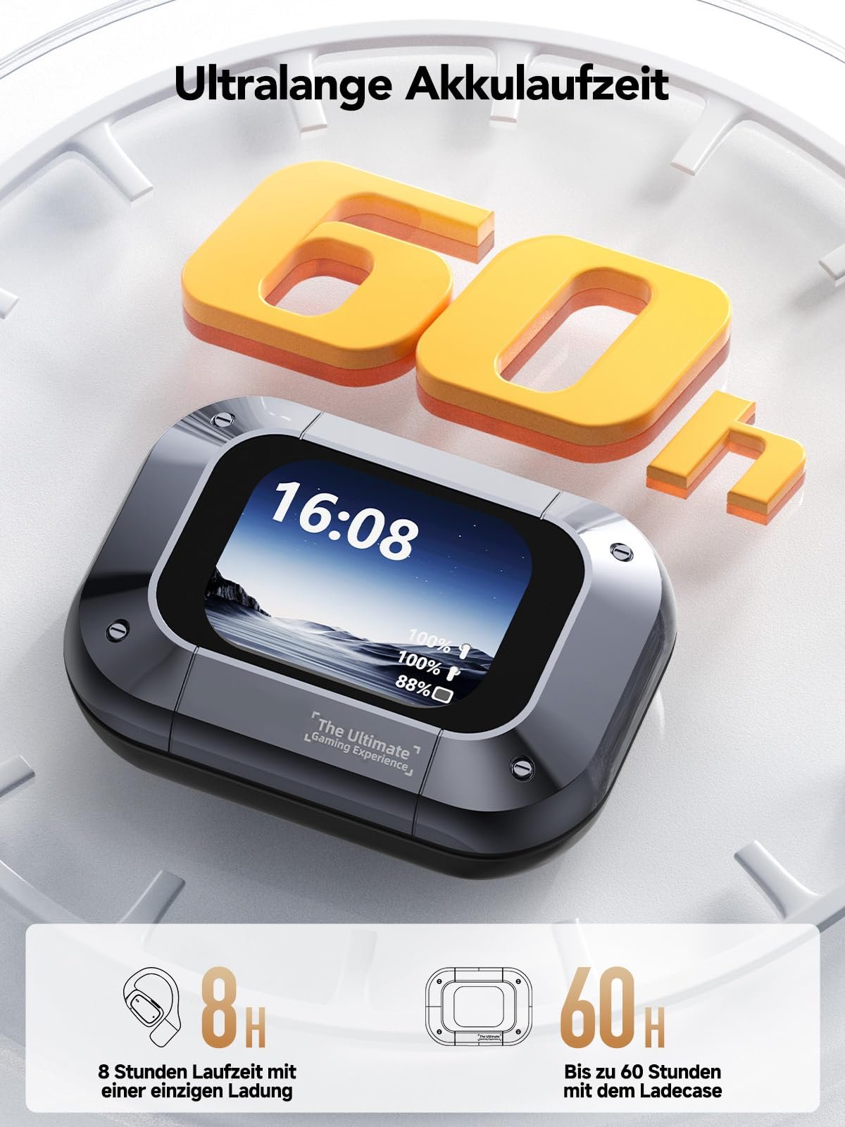 Наушники-переводчики AI, 3-в-1, Bluetooth 5.4 голосовой для 134 языков с приложением, 60 часов, 5 режимов перевода реального времени для обучения, фото №5