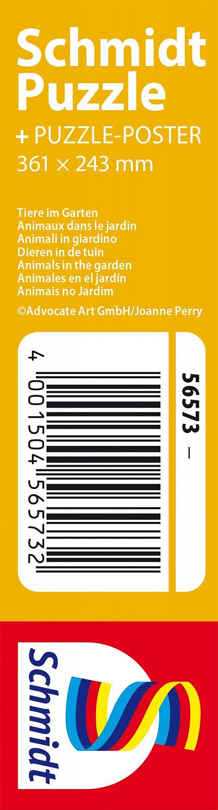 Пазл Schmidt Spiele Animals in the Garden 56573 60 элементов Травяной картон, фото №1