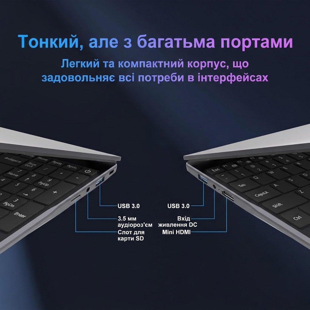 Ноутбук 15.6" DREAMFYRE ANL5 AMD Ryzen 5 3500U RAM 16GB SSD 512GB Windows 11 (UKR), фото №3
