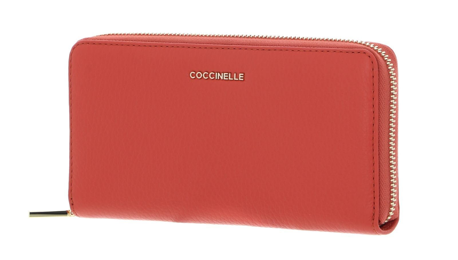 Кошелек Coccinelle Metallic Soft Zip Around Grenadine Red, Grenadine Red, фото №1