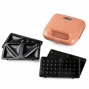 Бутербродниця/Вафельниця DOMO 2 в 1 DO1106C зі Змінними Пластинами - Фото 1