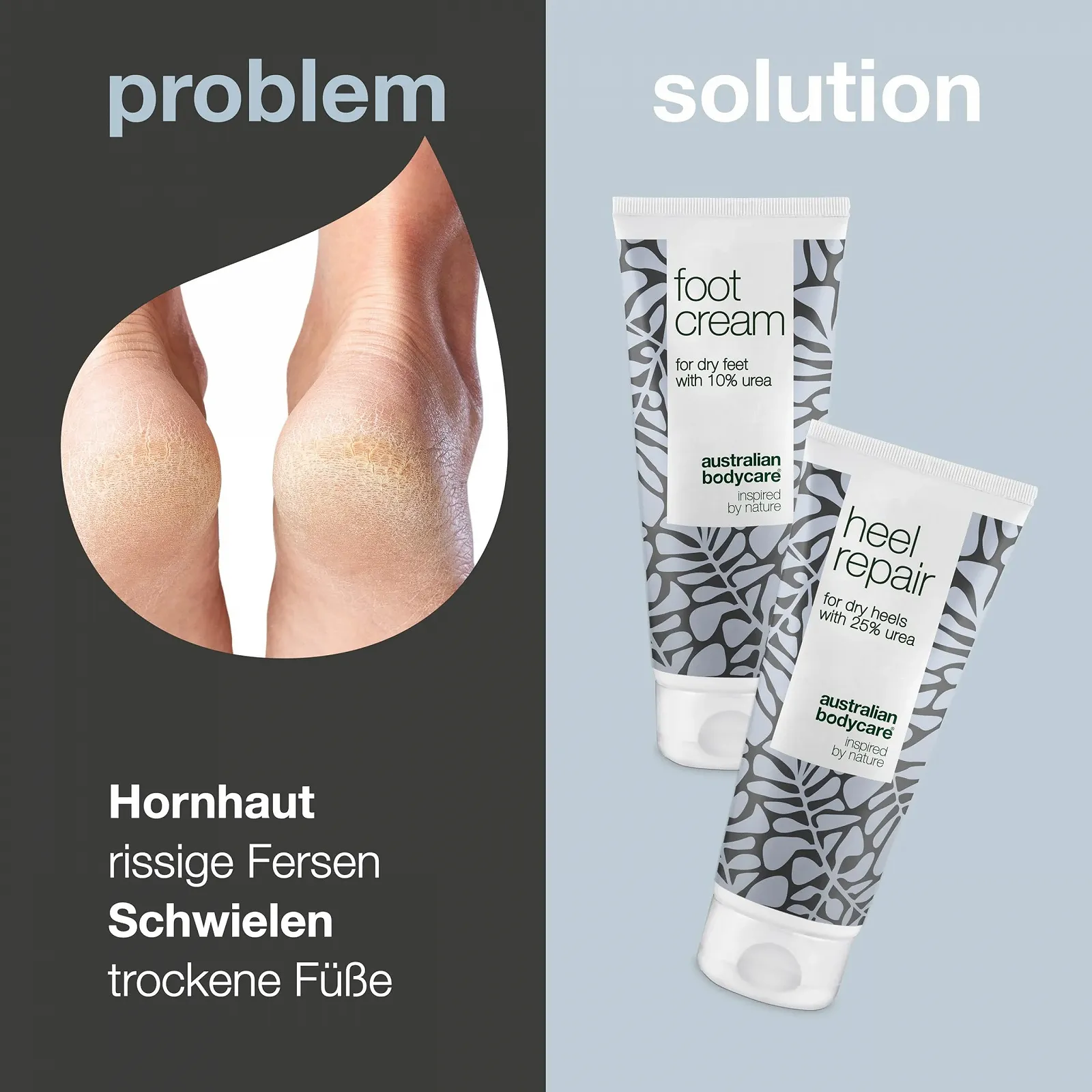 Набор для ухода за ногами Australian Bodycare Foot Care Duo с мочевиной 10% и 25%, фото №2