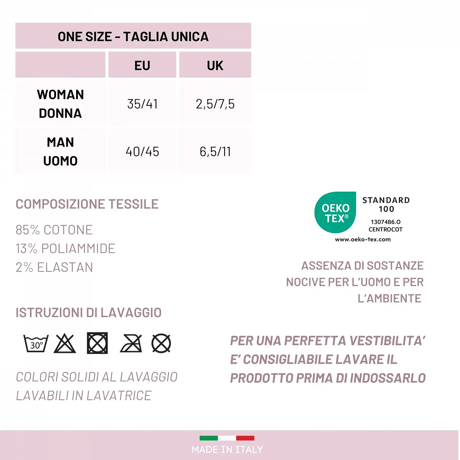 Женские носки LEON D'ORO Без резинки Теплые Хлопковые 3/6 пары Короткие носки Модные Сделано в Италии, фото №6