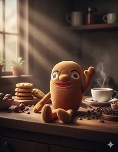 М'яка іграшка-брелок Tung Tung Sahur Italian Brainrot для дітей 19 см - Фото 1