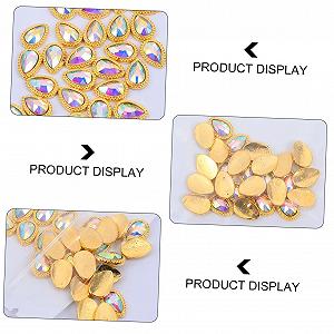 Стразы для ногтей CANIGHT Каплевидные, 60 шт. synthetic.ua - Фото 1