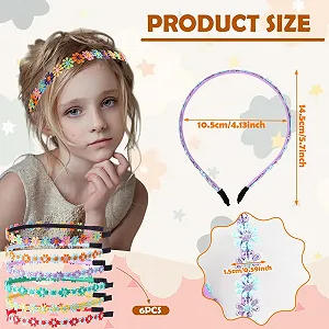 Набір із 6 дитячих обручів для волосся synthetic.ua - Фото 1