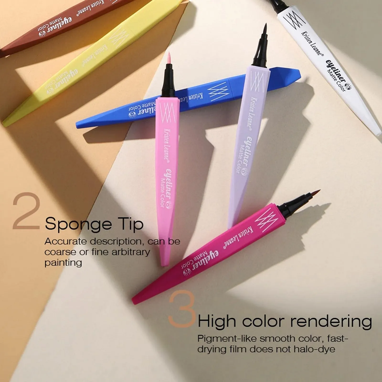 Набір підводок для очей Різнокольоровий 8 кольорів, фото №5