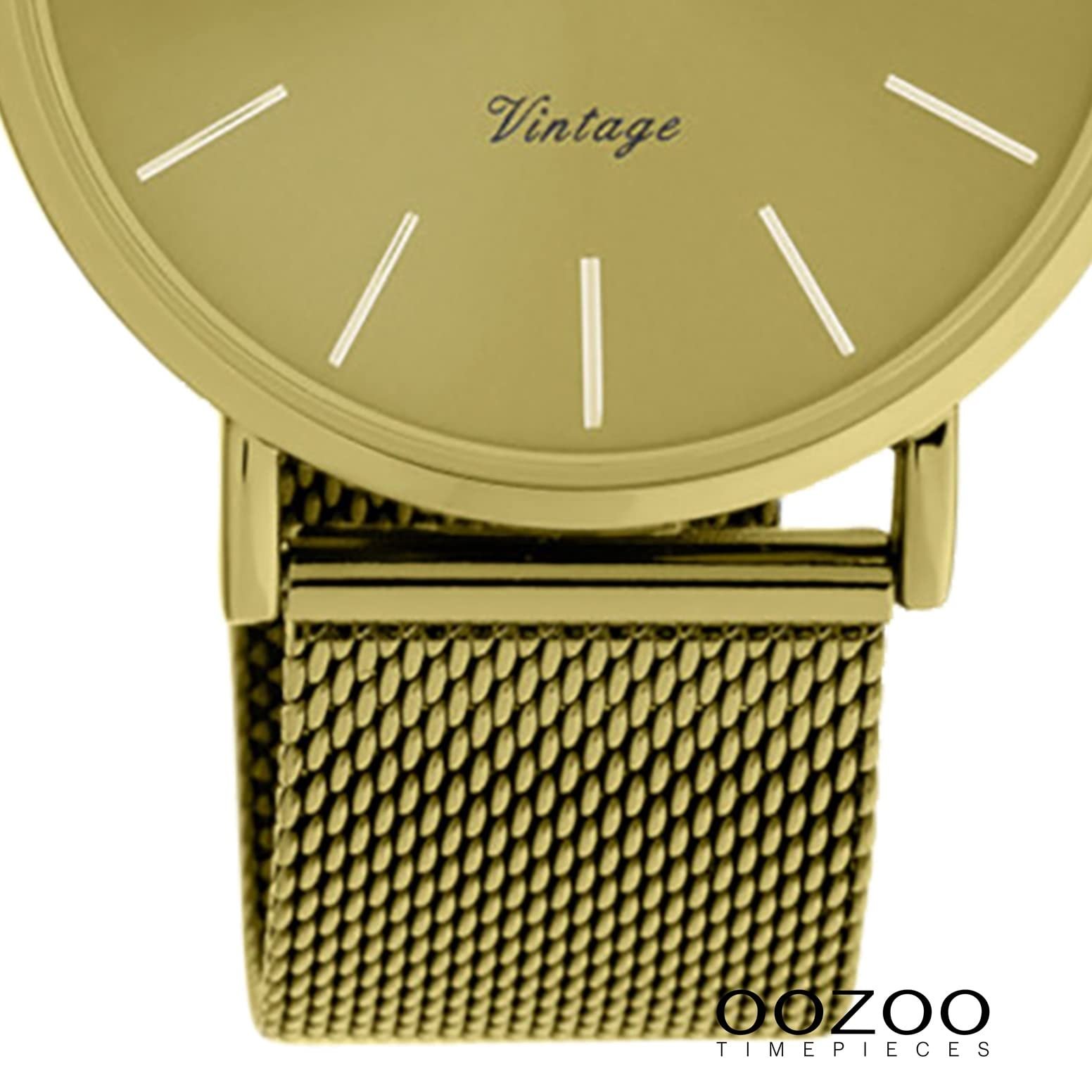 Винтажные Женские Часы Oozoo с Тонким Металлическим Ремешком из Нержавеющей Стали, Миланский Кварц, Аналоговые, 40 мм, Браслет, фото №3