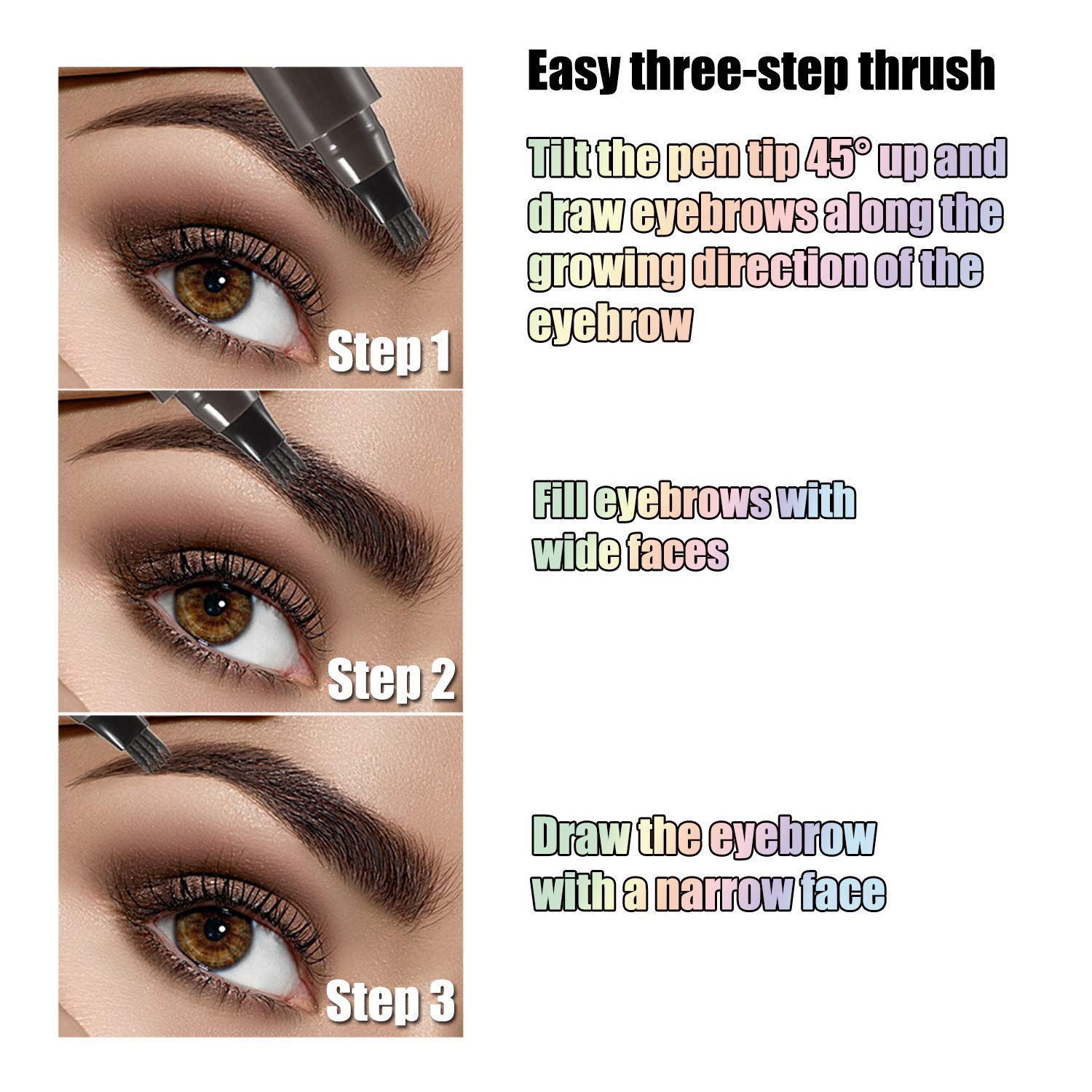 Олівець для брів Tattoo Pen Waterproof Auburn Brown, фото №3