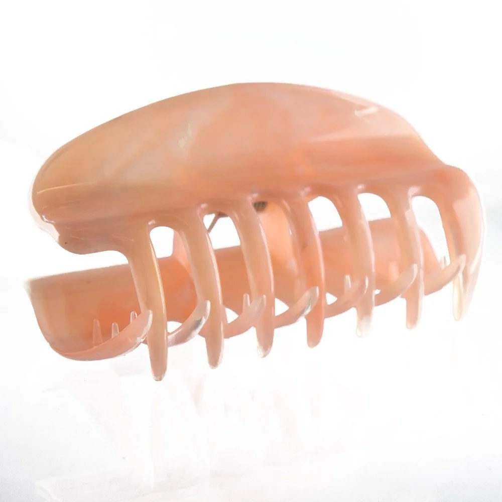 Заколка для волос большая с закрытыми сторонами 10 см Salmon Welovebeads, фото №1 Заколка для волос большая с закрытыми сторонами 10 см Salmon Welovebeads, фото №1