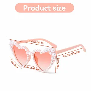 Сонцезахисні окуляри Серце BinXiaoQin 1 шт. synthetic.ua - Фото 1