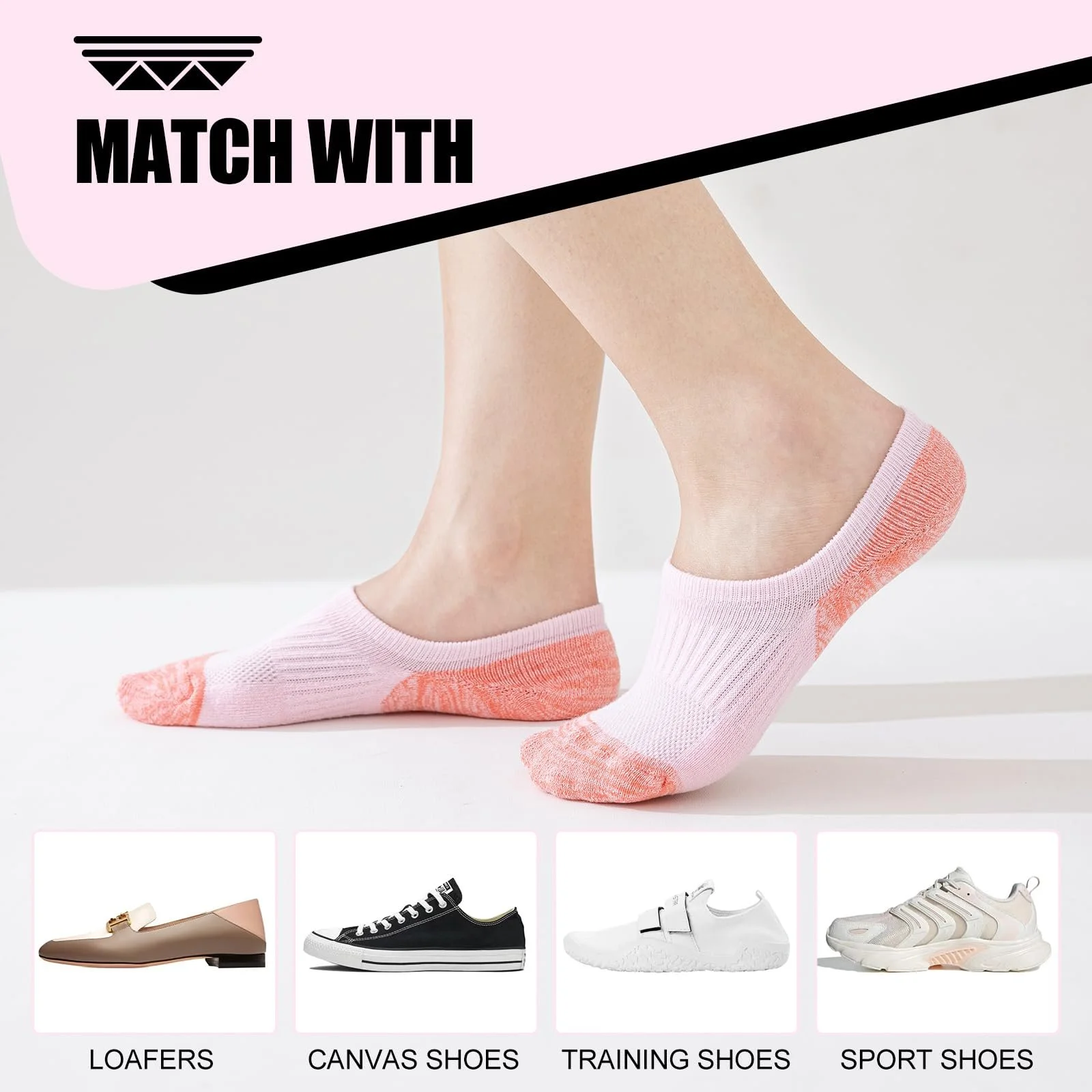 Шкарпетки спортивні жіночі, Бавовна, З пом'якшенням, 6 пар, фото №7