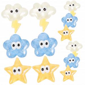 Підвіска для нігтів FRCOLOR Хмара, Зірка, Квітка 3D - Фото 1