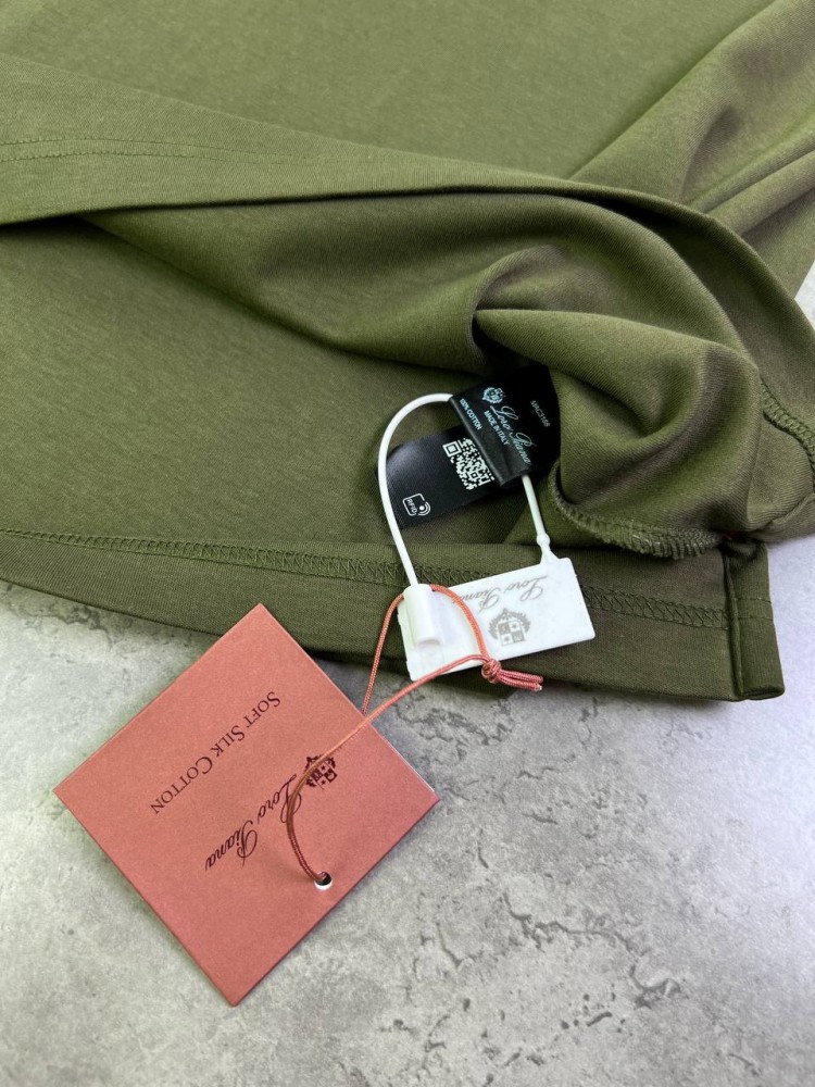 Футболка Loro Piana classic хакі f661, фото №4