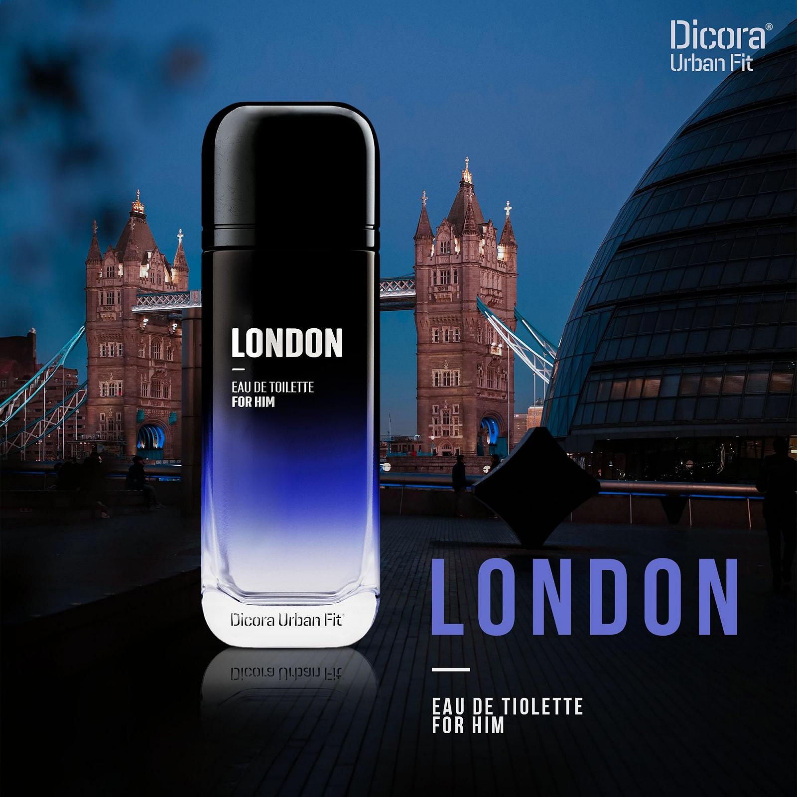 Туалетная вода Dicora Urban Fit London Sea Notes, Grapefruit, Lavender and Amber, Grey, 150 мл, фото №7