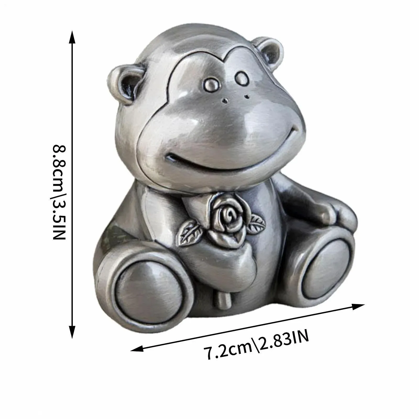 Скарбничка Мавпа Металева для дітей та дорослих, фото №4