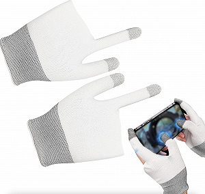 Кіберспортивні сенсорні рукавички для ігор 2 шт Білий synthetic.ua - Фото 1