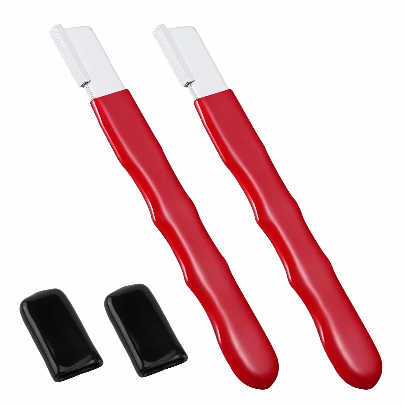 Точилка для садових інструментів MARC 2 шт. портативна вольфрамова сталь для секаторів та ножиць Червона, фото №7