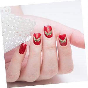 Наклейки для нігтів у формі серця PLAFOPE, різнокольорові synthetic.ua - Фото 1