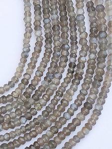 Бусины Лунный Камень, круглые граненые 4.5-5 мм, нить длиной 33 см, ожерелья, браслета synthetic.ua - Фото 1