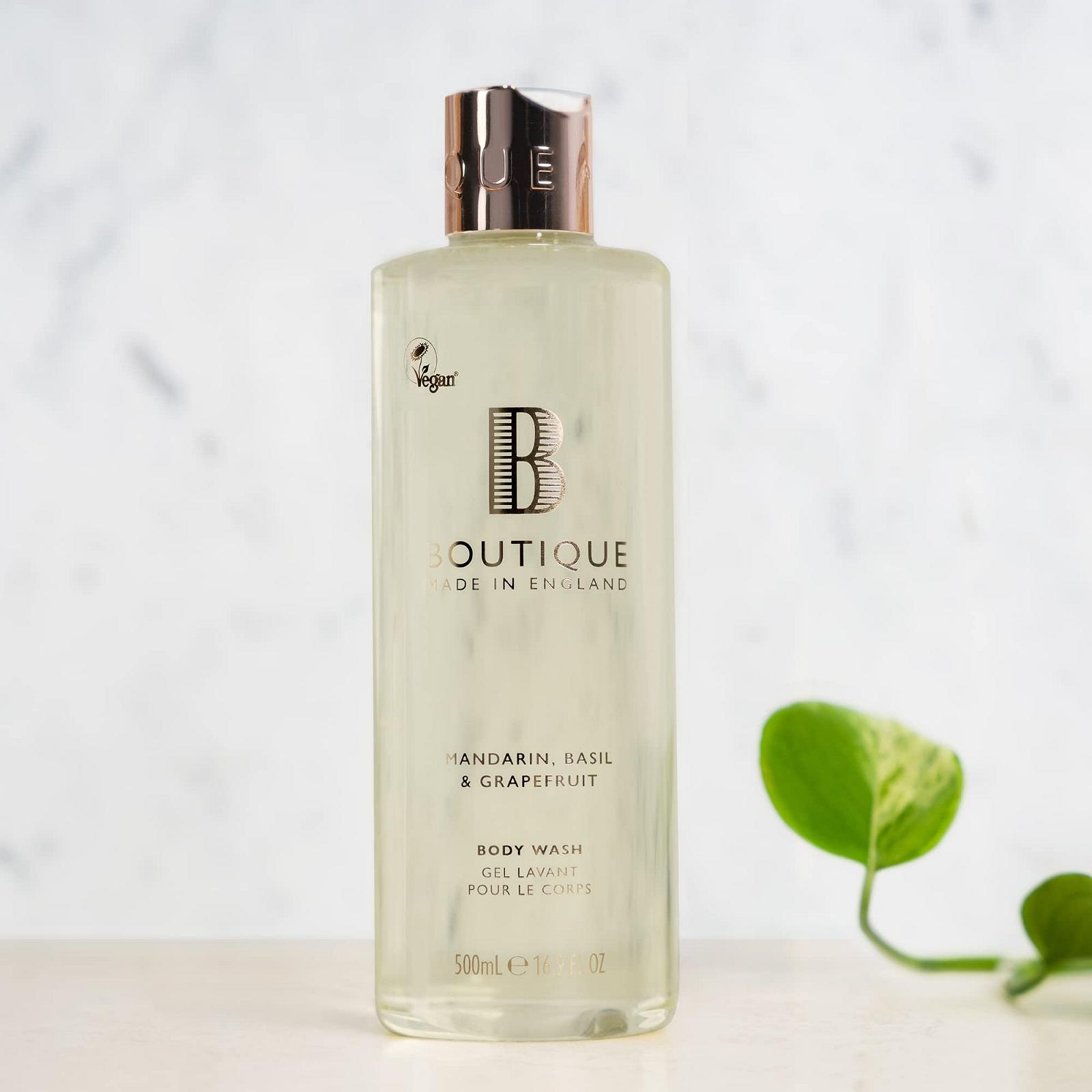 Гель для душу Boutique Mandarin, Basil & Grapefruit 500 мл, фото №2