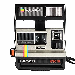 Фотокамера мгновенной печати Polaroid 600 630 SL Light Mixer Silver with Rainbow Stripes - Фото 1