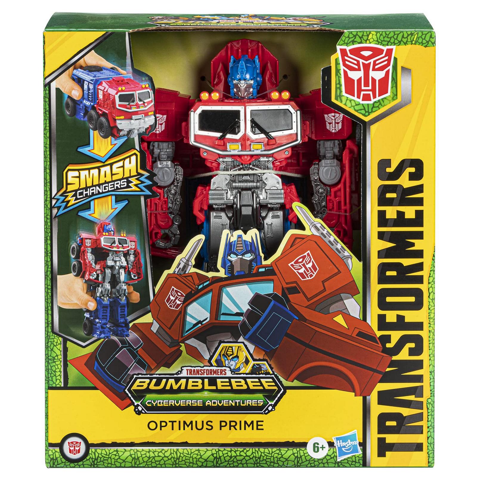 Фігурка Transformers Cyberverse Adventures Dinobots Unite Smash Changer Optimus Prime, 22,5 см, фото №2