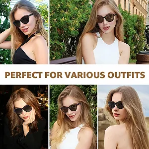 Солнцезащитные очки Retro TJUTR Женские Поляризованные С защитой от УФ-лучей synthetic.ua - Фото 1