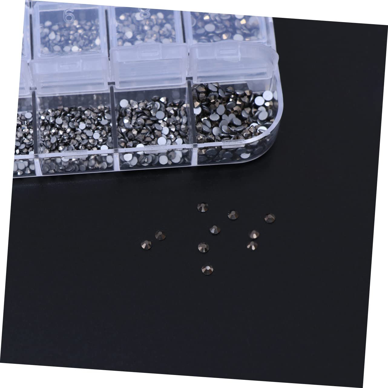 Кришталеві намистини STOBOK Плоскі круглі Різнокольорові 3360 шт., фото №8