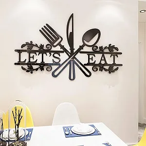 Наклейка на стіну 3D Kitchen самоклеюча 70 x 100 см Black - Фото 1