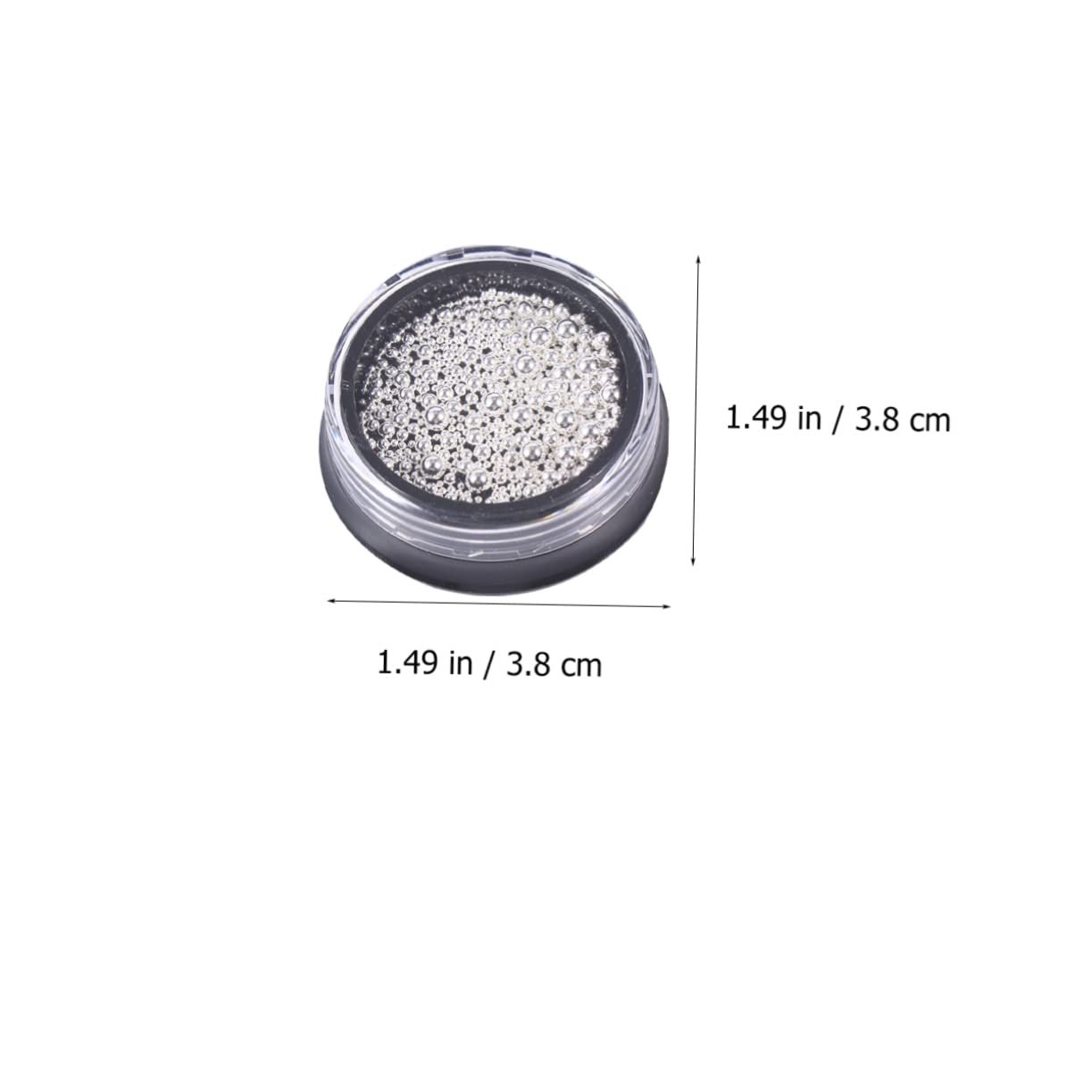 Украшение для ногтей Beavorty Набор Мини Бисер для ногтей Металлические шарики, фото №8