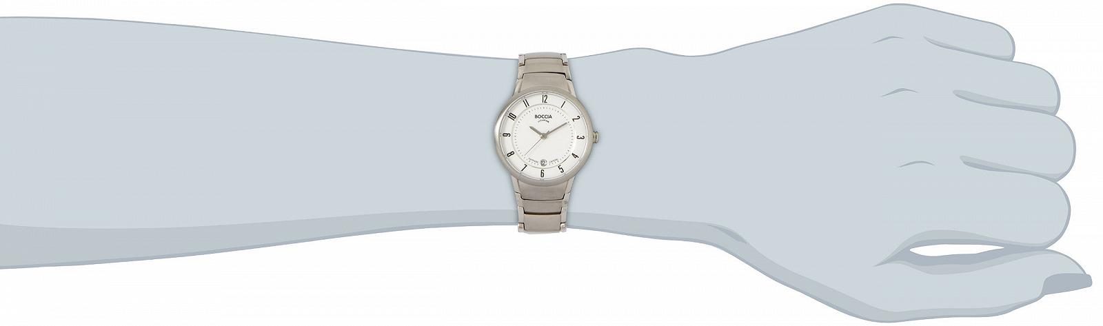 Женские часы Титан Boccia Dress 3158-01 Белый Браслет, фото №2