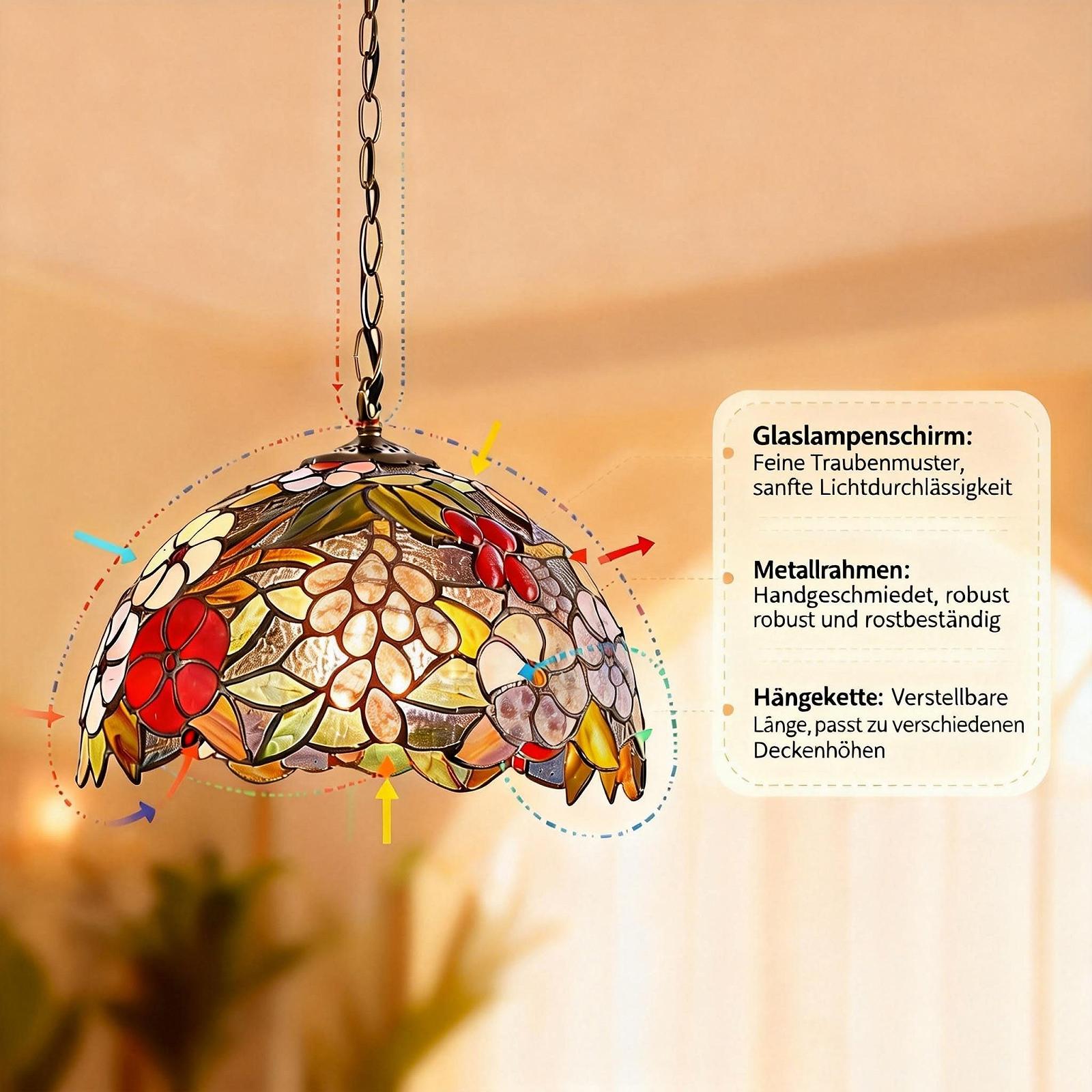 Настольная лампа Tiffany Роза витражное стекло вилка EU переключатель 12 дюймов, фото №3