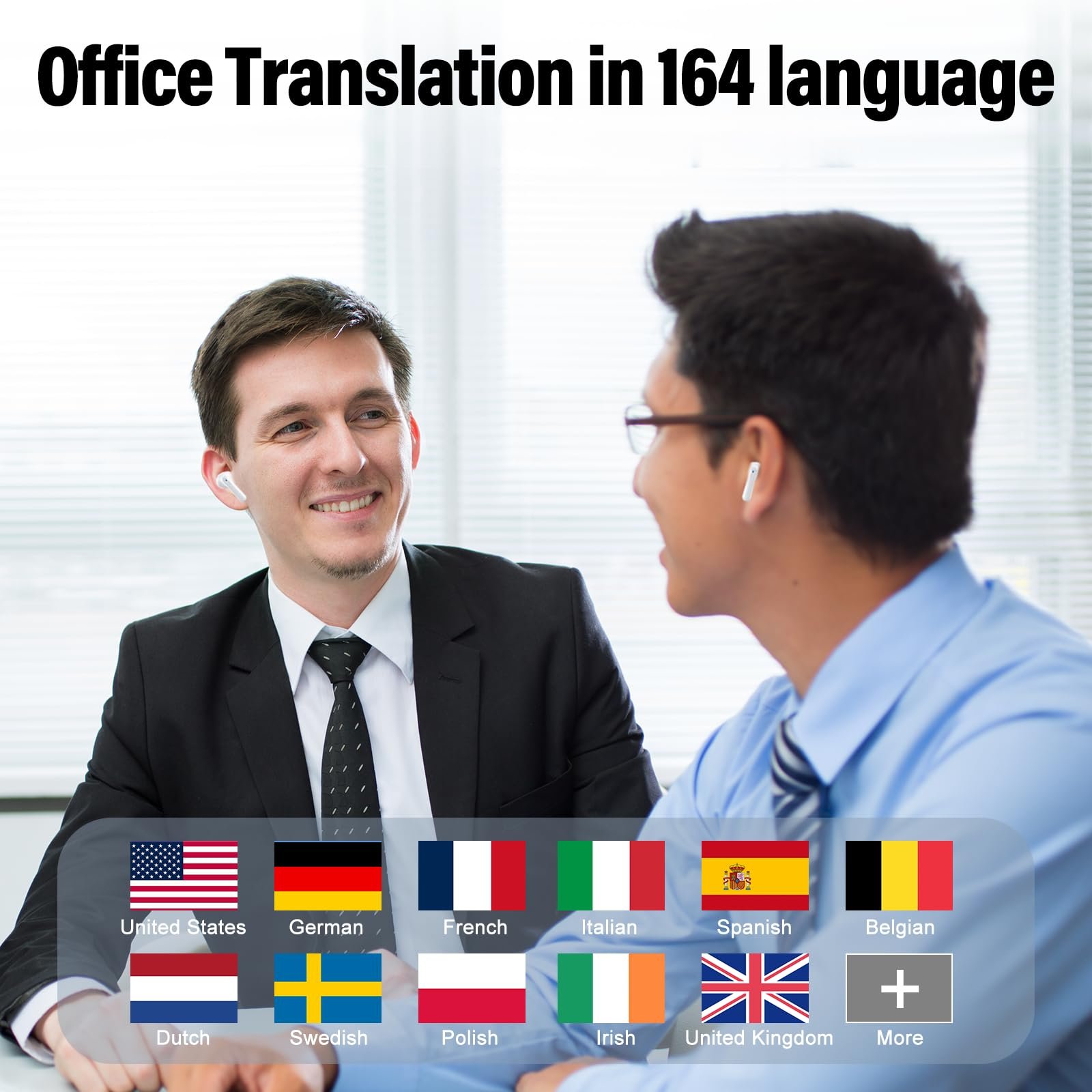 Навушники для перекладу з мікрофоном для подорожей/бізнесу/навчання, фото №2