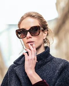 Солнцезащитные очки Cateye Retro JOOX Большие для женщин, поляризованные солнцезащитные очки квадратные винтажные с защитой UV400 для путешествий synthetic.ua - Фото 1