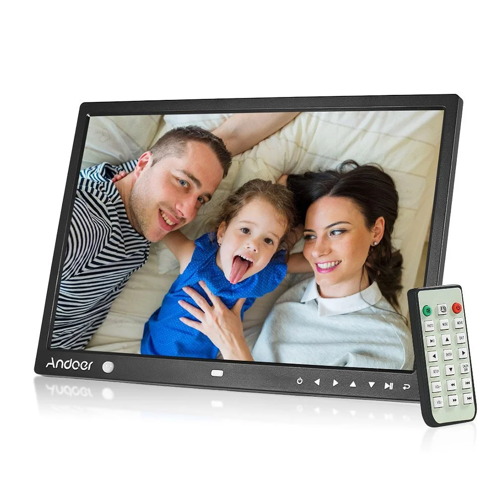 Цифровая фоторамка Andoer 15 дюймов LED 1280 x 800 HD eBook Clock Calendar Motion Sensor Remote Control, фото №1 Цифровая фоторамка Andoer 15 дюймов LED 1280 x 800 HD eBook Clock Calendar Motion Sensor Remote Control, фото №1