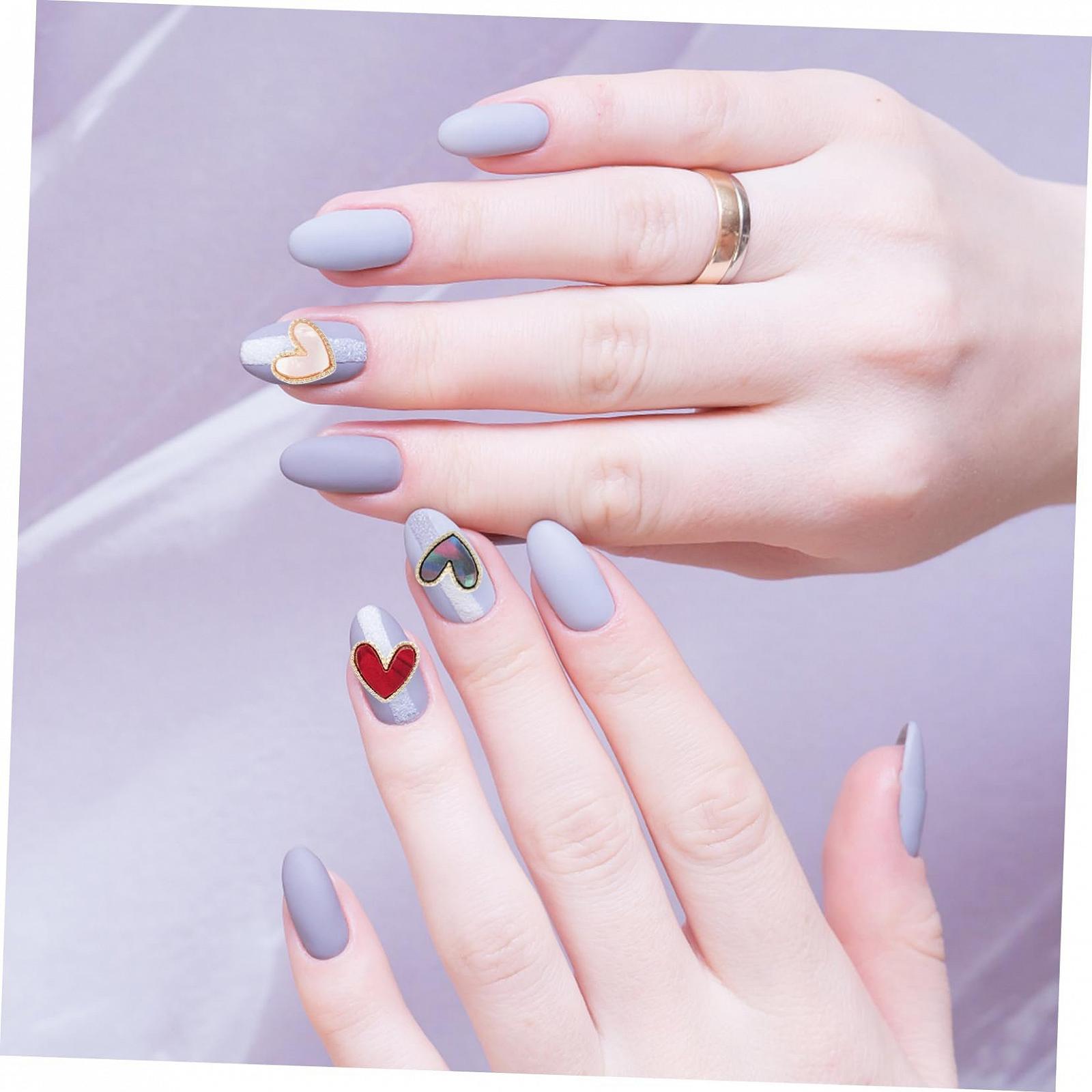 Украшения для ногтей Сердце FRCOLOR 30 шт. Камень Моделирование из сплава, фото №4