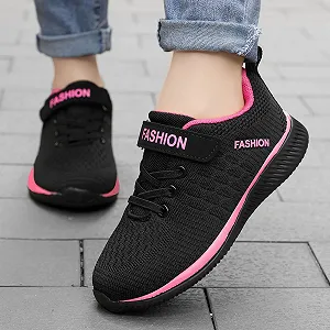 Детские спортивные кроссовки Unisex и девочек, дышащие, легкие, для спорта в помещении, для бега, модные, для активного отдыха, нескользящие, на липучках synthetic.ua - Фото 1