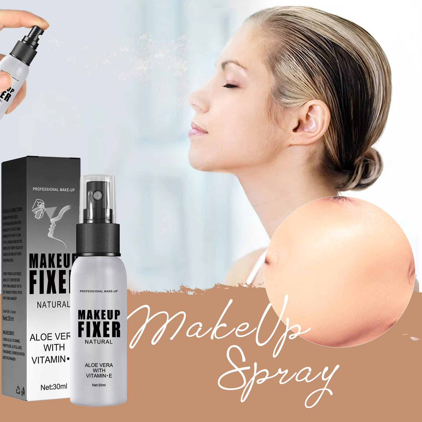Фінішний спрей JAWSEU MakeUp Setting Spray Зволожувальний 30 мл, фото №3