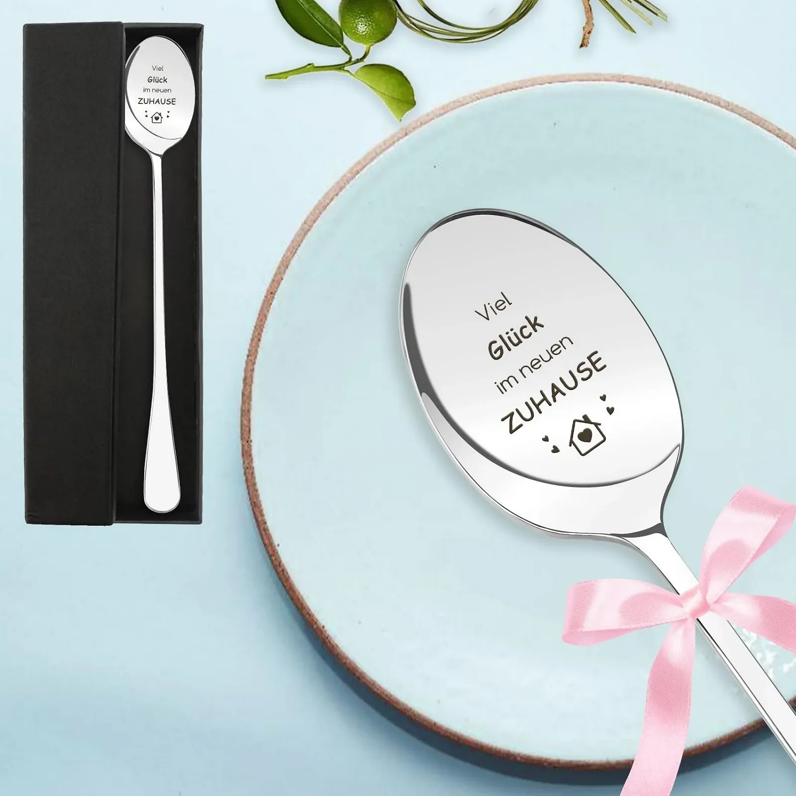 Ложка з гравіюванням Housewarming Побажання в новому домі, фото №1