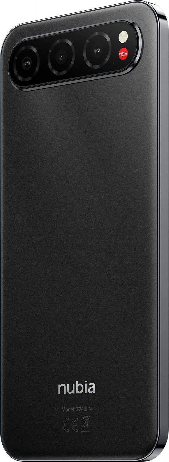 Смартфон nubia AIR 5G 6.78" 1.5K AMOLED 8GB RAM 256GB ROM 50MP 5000mAh 33W Black, фото №6