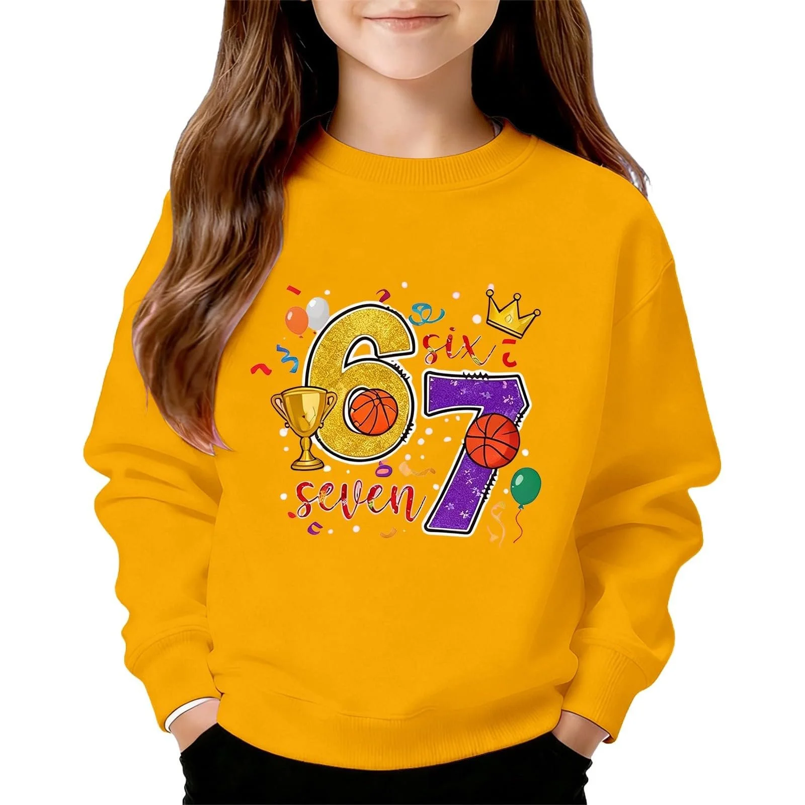 Дитячий світшот унісекс з круглим вирізом та графікою (без капюшона), фото №1