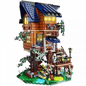 Игрушечный набор VATOS Tree House с LED светом 4 Времена года STEM для детей 1155 деталей - Фото 1