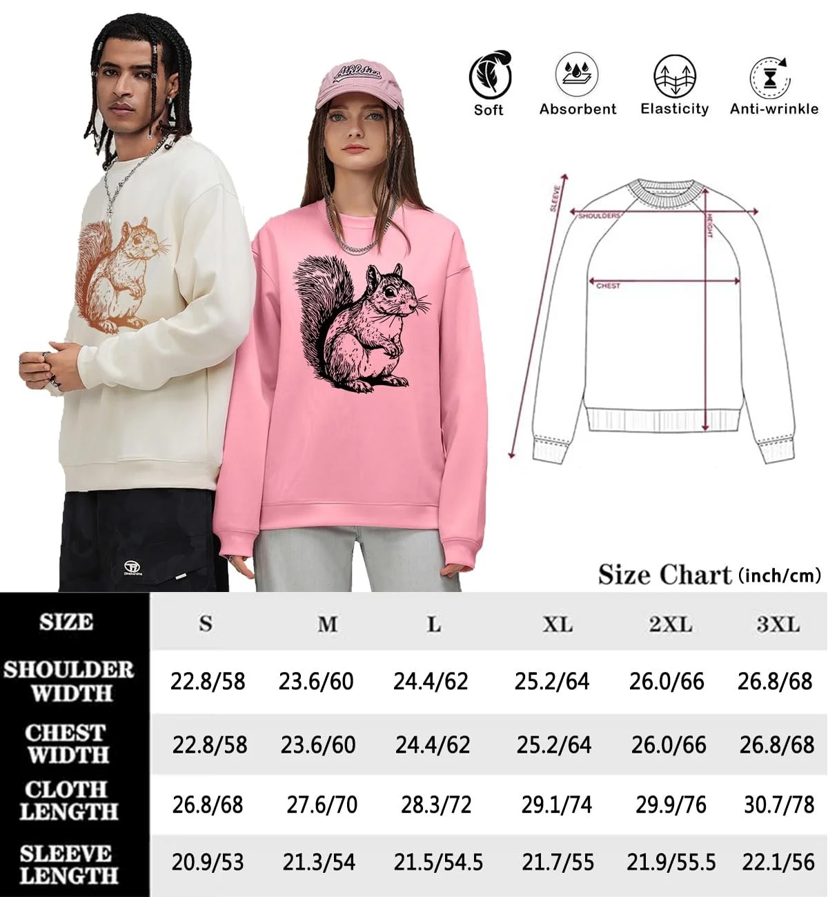 Свитшот Цветочная Белка, Футболка Цветочная Белка, Свитшот для Любителей Животных, Свитер с Белкой для Женщин, фото №5